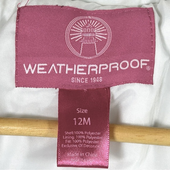 Weatherproof Fleece Hooded Snowsuit Size 12 Months - Picture 10 of 11